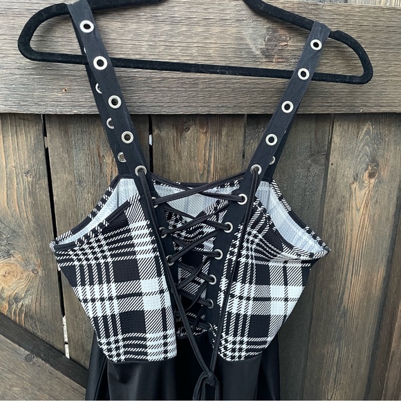Plaid Strap Dress - Picture 3 of 5